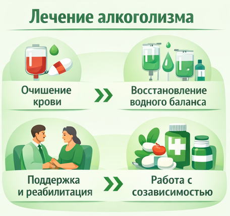 лечение алкоголизма в Ухте этапы